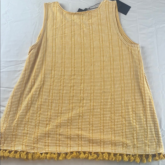 Anthropologie W5 Mustard Yellow Top - Picture 5 of 5
